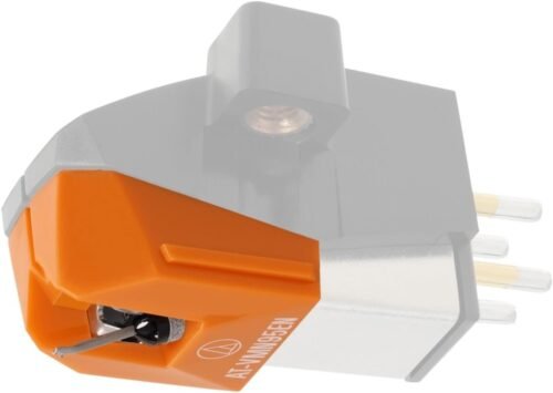 67ee82045fa54a064ab1dd8f3fff50b2f1eb59e1421a6f60275a6.jpg Audio-Technica AT-VMN95EN Elliptical Replacement Turntable Stylus Orange