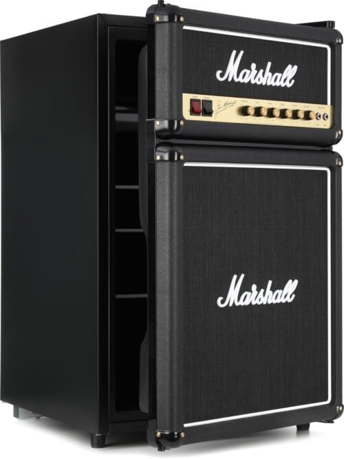 67f0f61c78b310a42017dea25f573bead20929a69a5c76f4e89a4.jpg Marshall MF44BLKNAU 4.4 Cubic-Foot Bar Fridge with Freezer, Black