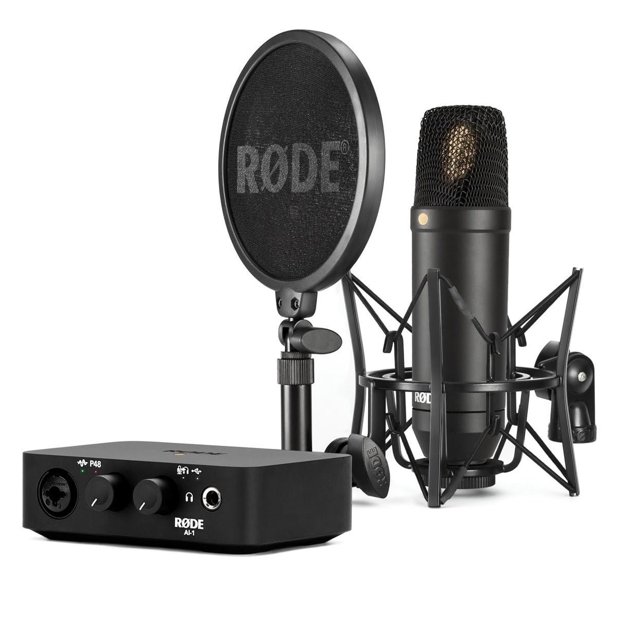 Rode NT1AI1Bundle Condenser Microphone and One-Channel USB Audio Interface Pack