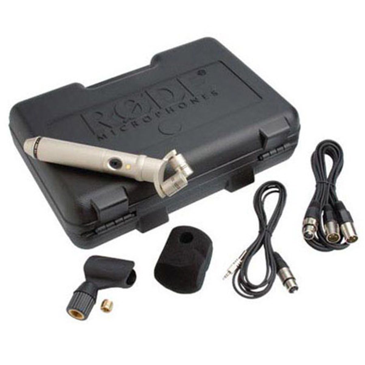 67f26a165ce6b2e0585dc412320b6e2e82f8582195f5ab6c84c1e.jpg Rode NT4 Cardoid Condenser Microphone, Silver