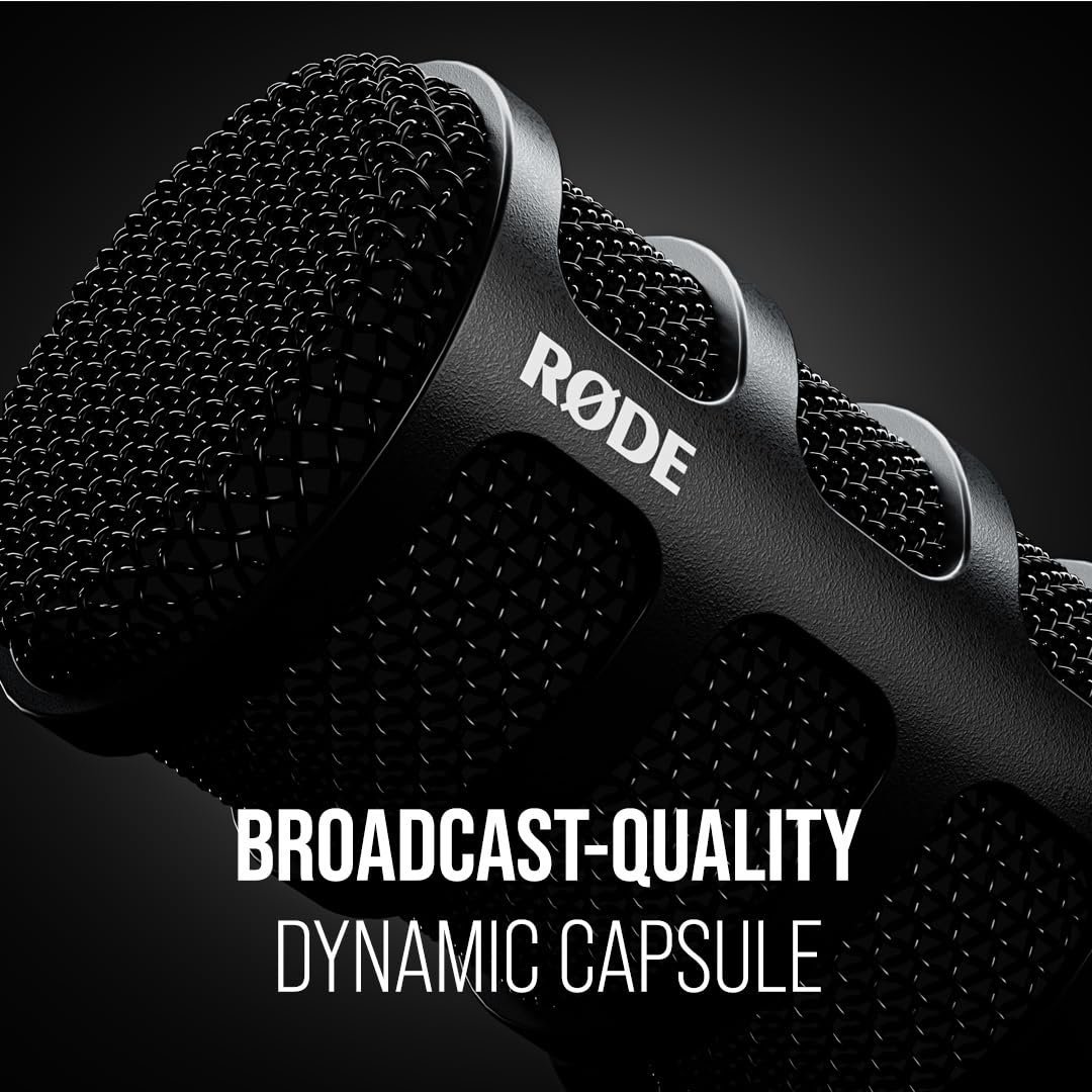 67f26fe41393c72d46380ff604ff7a64154d41511a11464eb76a3.jpg Rode Podmic USB Versatile Dynamic Broadcast Microphone with XLR and USB Connectivity for Podcasting, Streaming, Gaming, Music-Making and Content Creation
