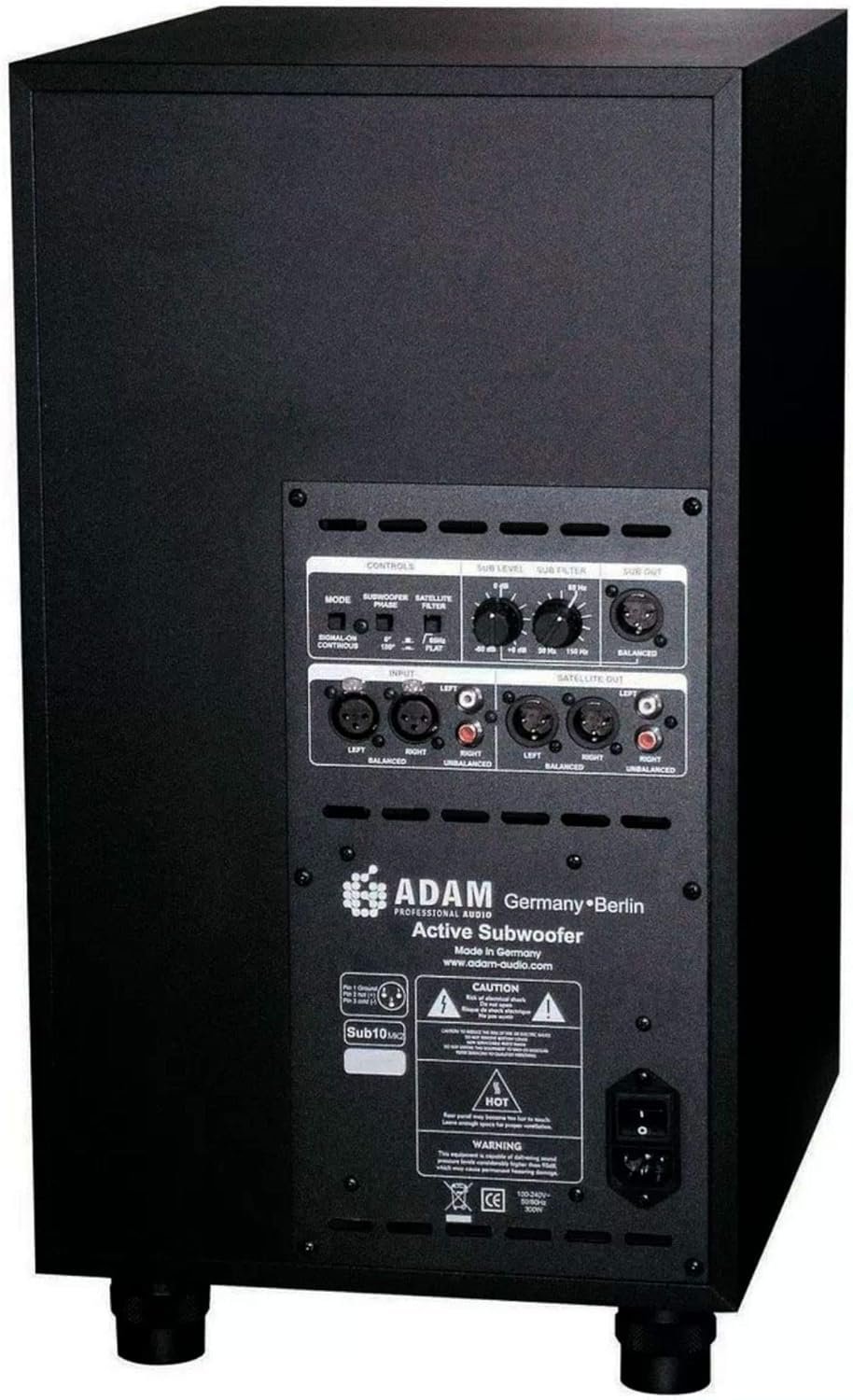 Adam Audio Sub 10 Mk2 Powered Studio Subwoofer Black