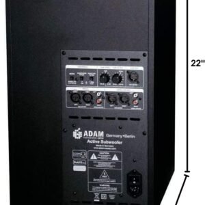 Adam Audio Sub 10 Mk2 Powered Studio Subwoofer Black