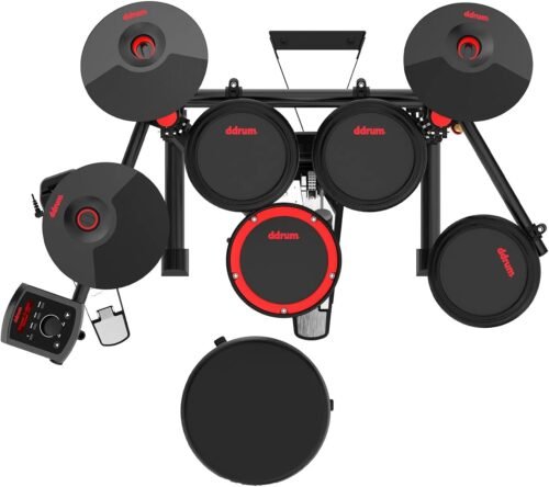 67f8ef3693ebda45f9a9c45fbb1c4ec7dcbd71209fb276431af3d.jpg D Drum E-Flex BT8 8 Pieces Electronic Drum Kit With Mesh Heads & Bluetooth Connectivity