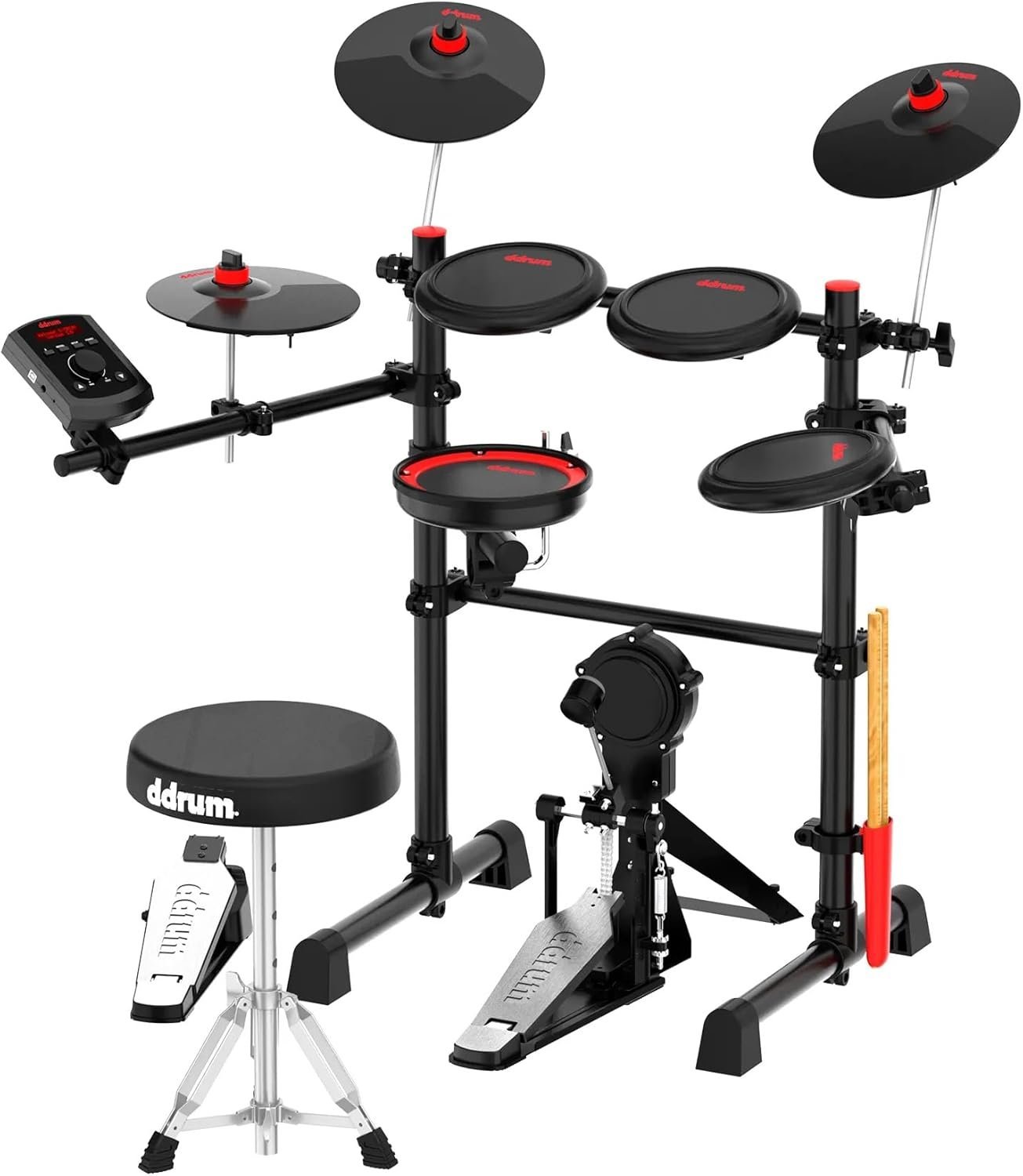 D Drum E-Flex BT8 8 Pieces Electronic Drum Kit With Mesh Heads & Bluetooth Connectivity