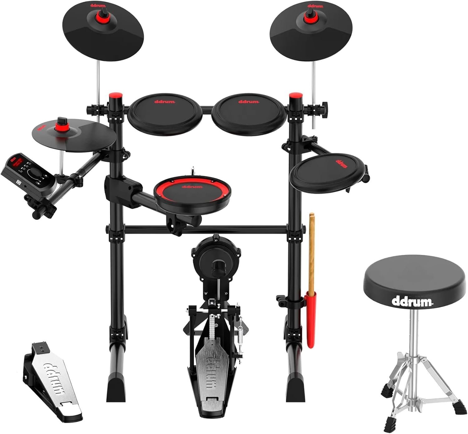 D Drum E-Flex BT8 8 Pieces Electronic Drum Kit With Mesh Heads & Bluetooth Connectivity