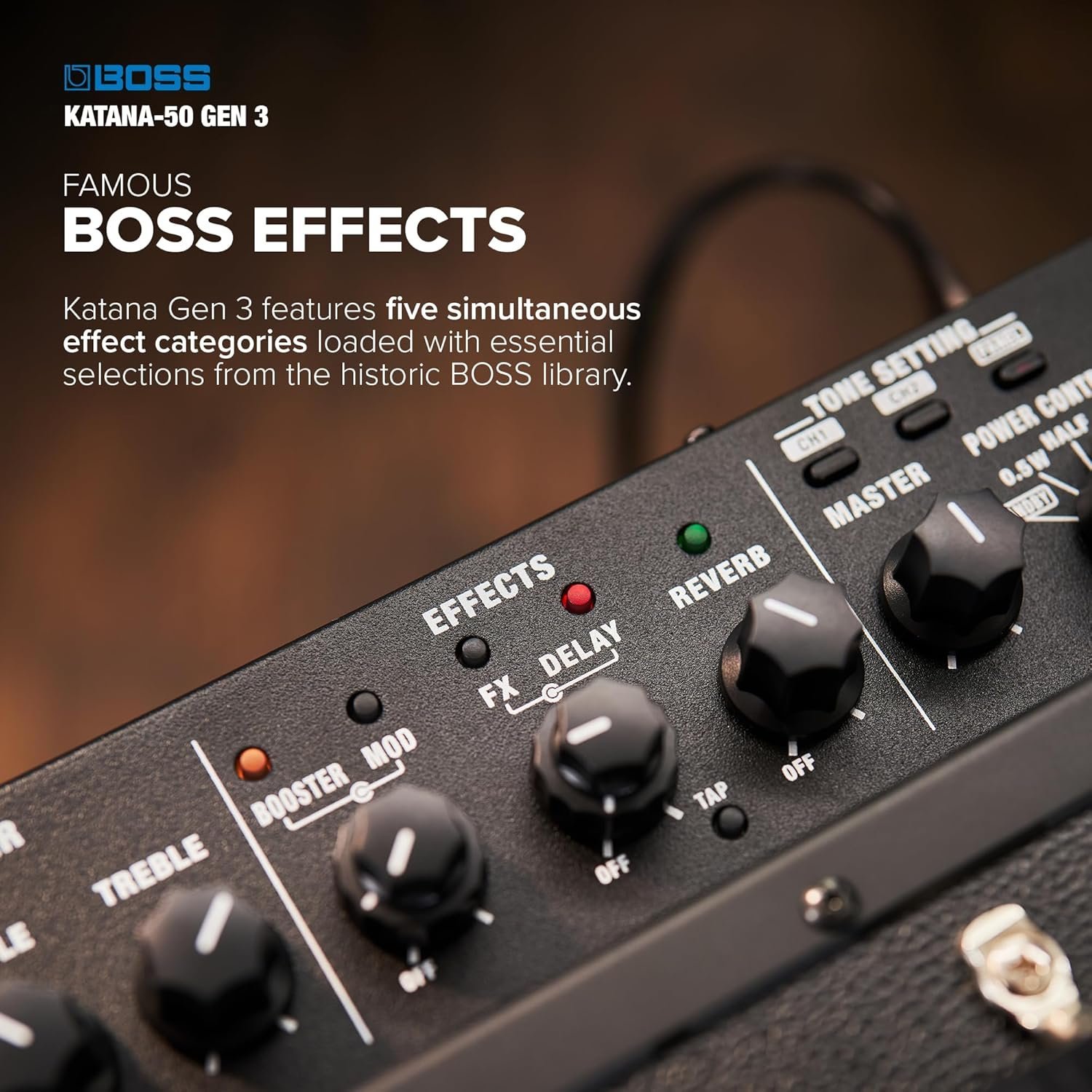 67f91d39b5188efac248778eee5e663f76ee256bdf2c3f9a7b047.jpg Boss KATANA-50 GEN 3 50-Watt Guitar Amplifier KTN-50 GEN 3