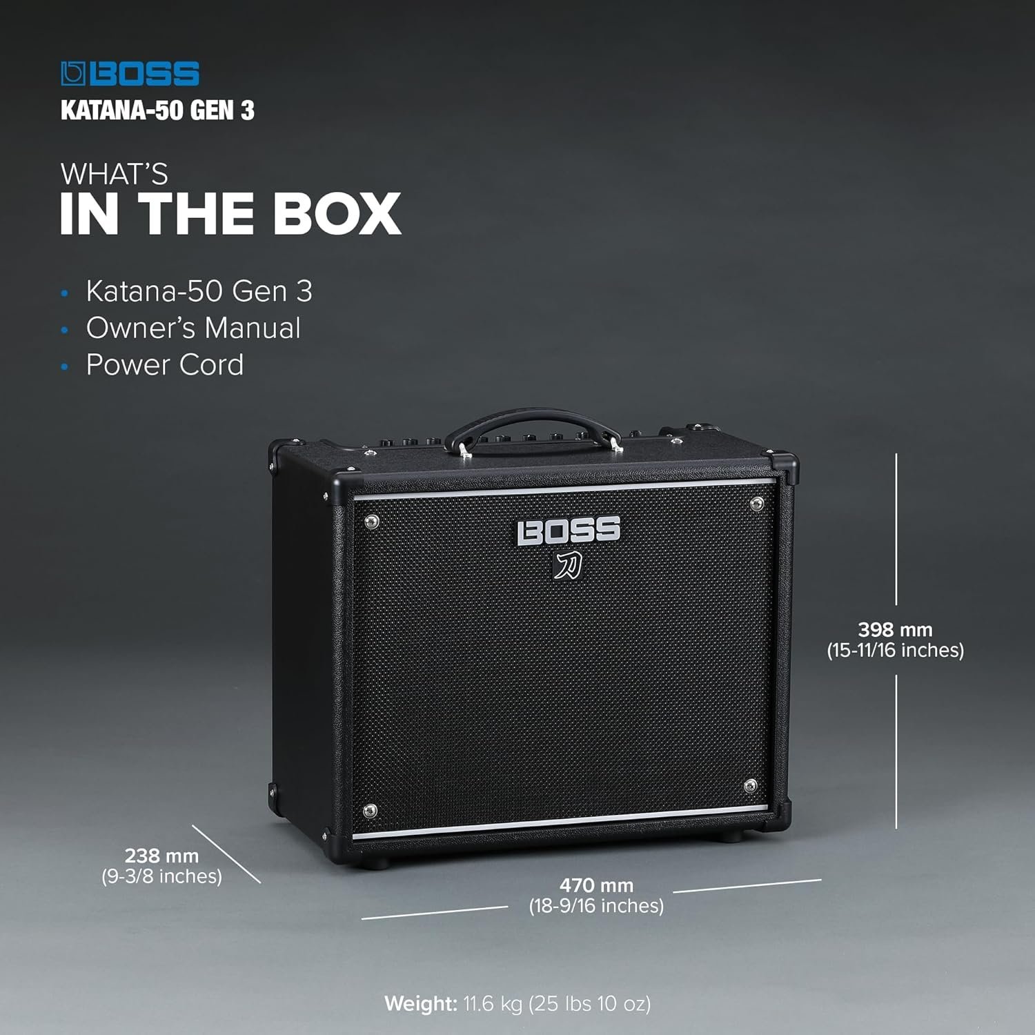 67f91d3fb1a38a9fa94449d0f4a40ebd05a599ec06f16bf52f31e-1.jpg Boss KATANA-50 GEN 3 50-Watt Guitar Amplifier KTN-50 GEN 3