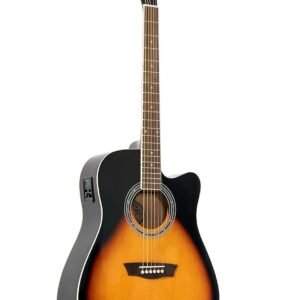 Washburn WA90CE VSB Dreadnought Electro Acoustic Guitar - Vintage Sunburst
