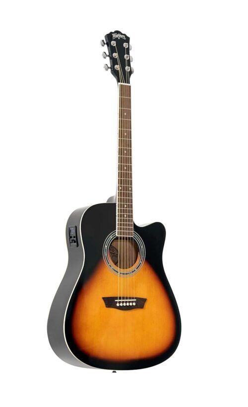 67fa3ec430b45b2a1ccf0146965bea6be43bcfb0d2bdf25c9396e-1.jpg Washburn WA90CE VSB Dreadnought Electro Acoustic Guitar - Vintage Sunburst