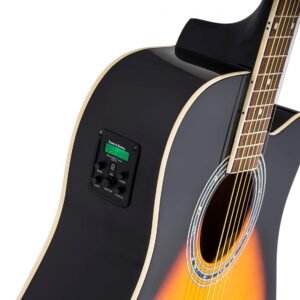 Washburn WA90CE VSB Dreadnought Electro Acoustic Guitar - Vintage Sunburst