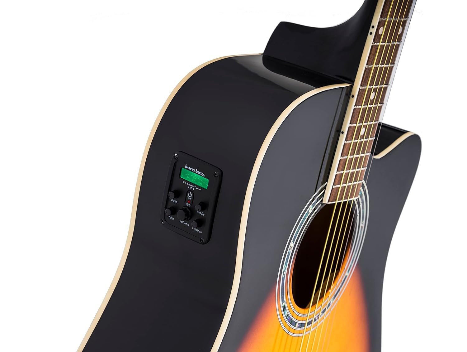 Washburn WA90CE VSB Dreadnought Electro Acoustic Guitar - Vintage Sunburst