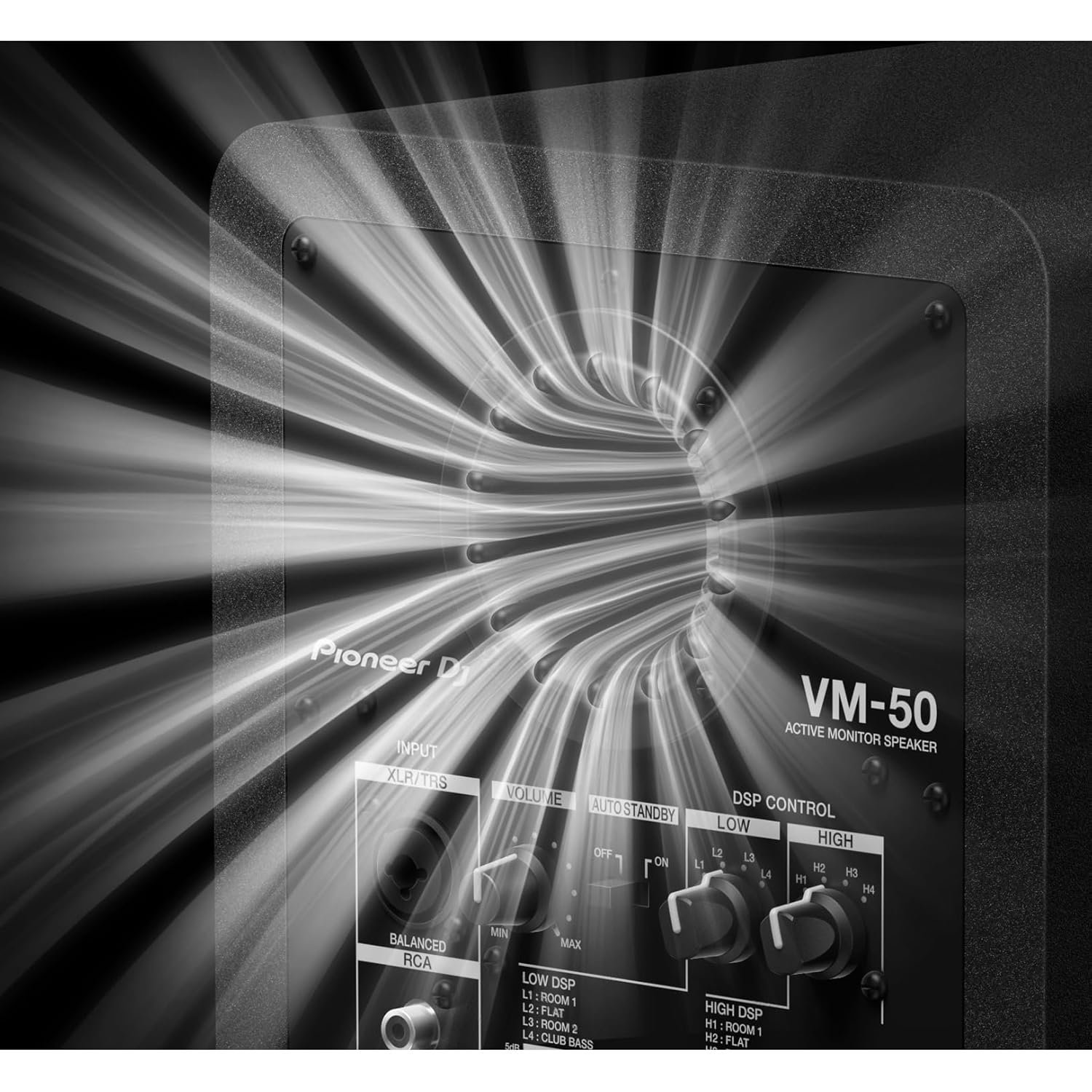 Pioneer DJ VM-80 8-Inch Active Monitor Speaker Black - Single