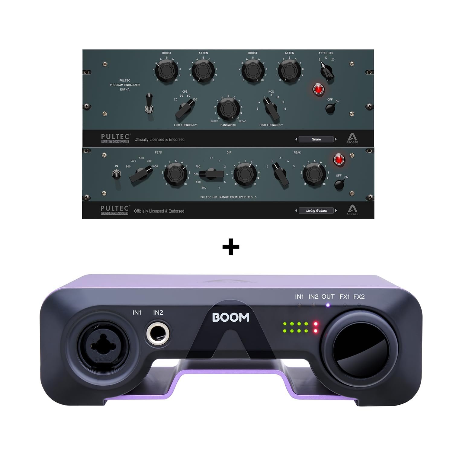 Apogee Boom 2IN x 2OUT USB Audio Interface for macOS, iPad Pro and Windows