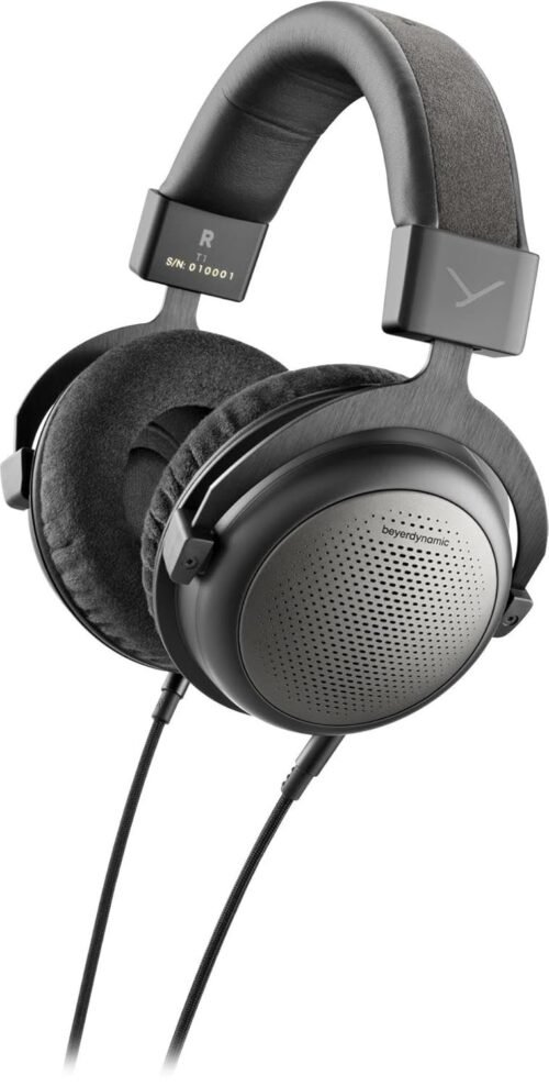 beyerdynamic T1 High-End Tesla Wired Over Ear Wired Headphones (3Rd Generation) Open, Black