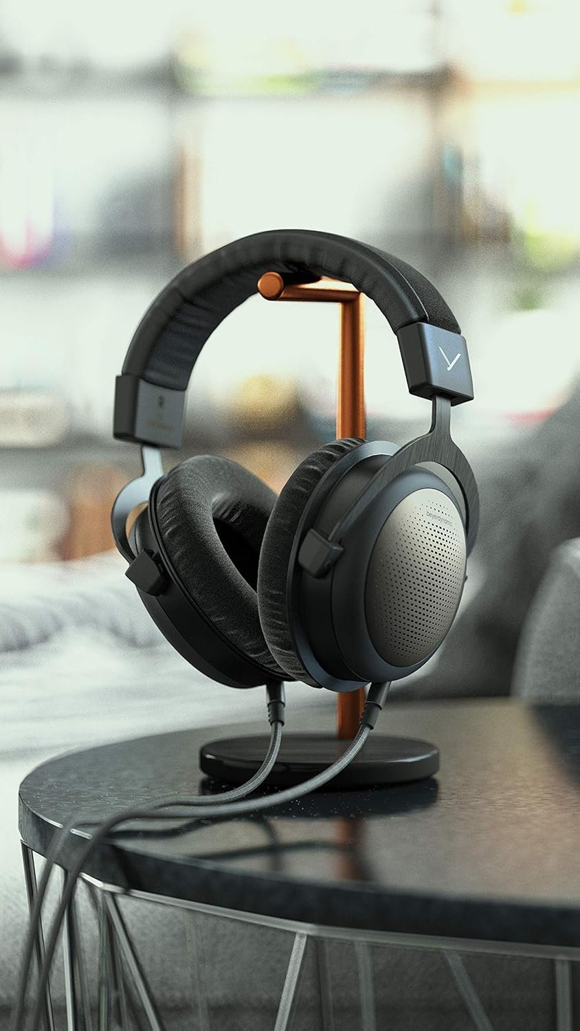 beyerdynamic T1 High-End Tesla Wired Over Ear Wired Headphones (3Rd Generation) Open, Black