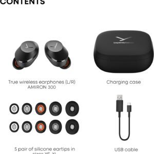 680c8fa1b7b1f84ecab01b24a33eedfd224a81b0795fbbebcaa1f-1.jpg beyerdynamic Amiron 300 True Wireless Noise Cancelling Earbuds, Multipoint Bluetooth? 5.3 with Active Noise Cancellation, Up to 10 Hours of Battery Runtime, Black