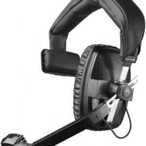 Beyerdynamic DT-108-200-50-BLACK Single-Ear Headset with Dynamic Hypercardioid Microphone, 50 Ohms, Black
