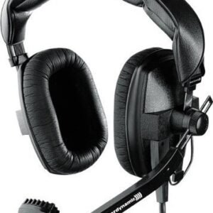 beyerdynamic Black DT-109-200-50-BLACK Closed Headset with Dynamic Hypercardioid Microphone, 50 Ohms, Black