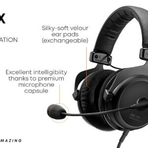 beyerdynamic MMX 300 (2Nd Generation)Premium Gaming Headset,Over Ear,Wired,Black