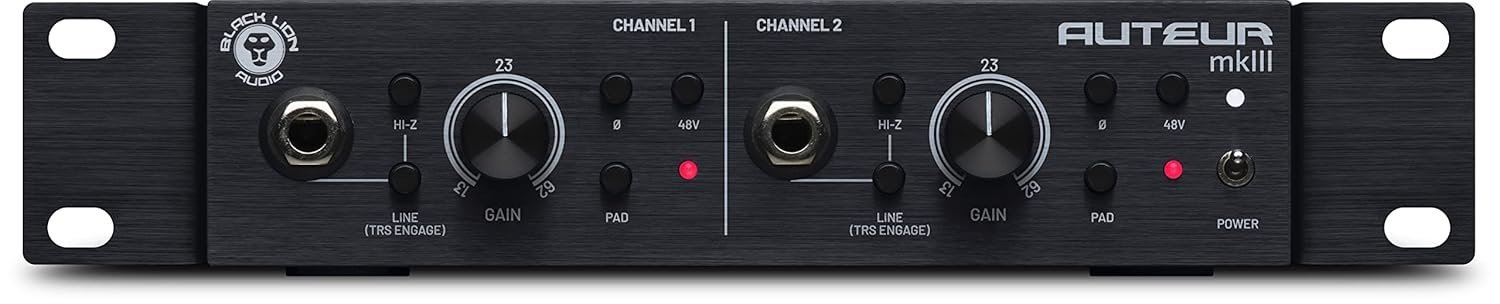 680ca6c507449f7214e3df6dc40038a7c5cbe8850995eaca08874.jpg Black Lion Audio Auteur MK3 Dual Channel Microphone Preamp