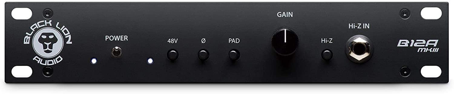 Black Lion Audio B12A MKIII Half-Rack American-Styled Preamp
