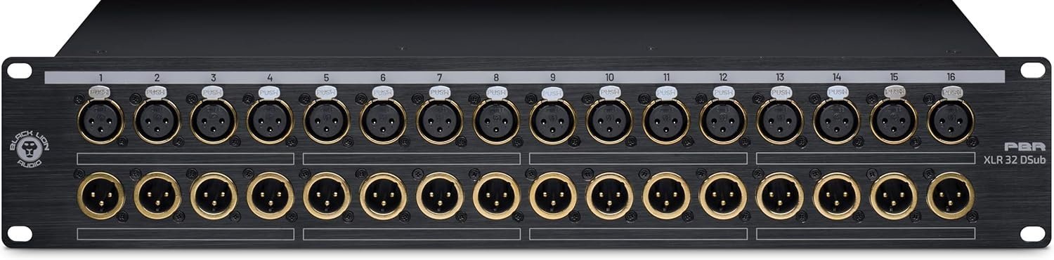 Black Lion Audio PBR XLR 32 D-sub Patchbay