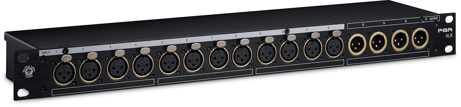 BLACK LION AUDIO PBR-XLR 16-POINT GOLD PLATED XLR PATCH BAY