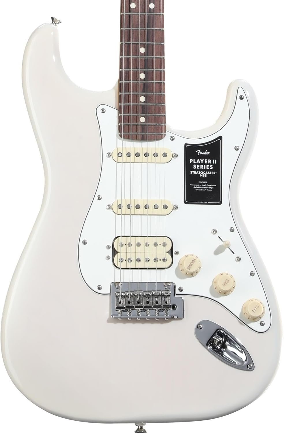 Fender Player II Stratocaster HSS Electric Guitar 0140540501 - White Blonde Chambered