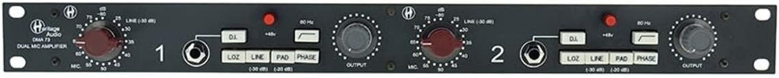 Heritage Audio dma-73 Dual Microphone Amplifier