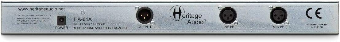 Heritage Audio HA81A Microphone Preamp & EQ