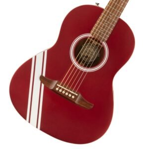 Fender FSR Sonoran Mini Walnut Fingerboard w/Competition Stripes Acoustic Guitar - Candy Apple Red