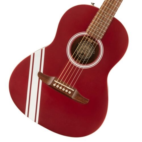 Fender FSR Sonoran Mini Walnut Fingerboard w/Competition Stripes Acoustic Guitar - Candy Apple Red