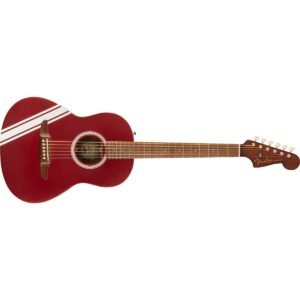 Fender FSR Sonoran Mini Walnut Fingerboard w/Competition Stripes Acoustic Guitar - Candy Apple Red