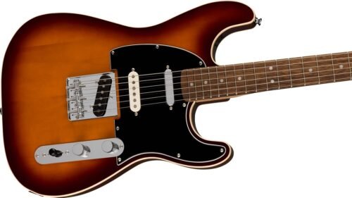 Fender Paranormal Custom Nashville Stratocaster Electric Guitar 0377042516 Chocolate 2-Color Sunburst