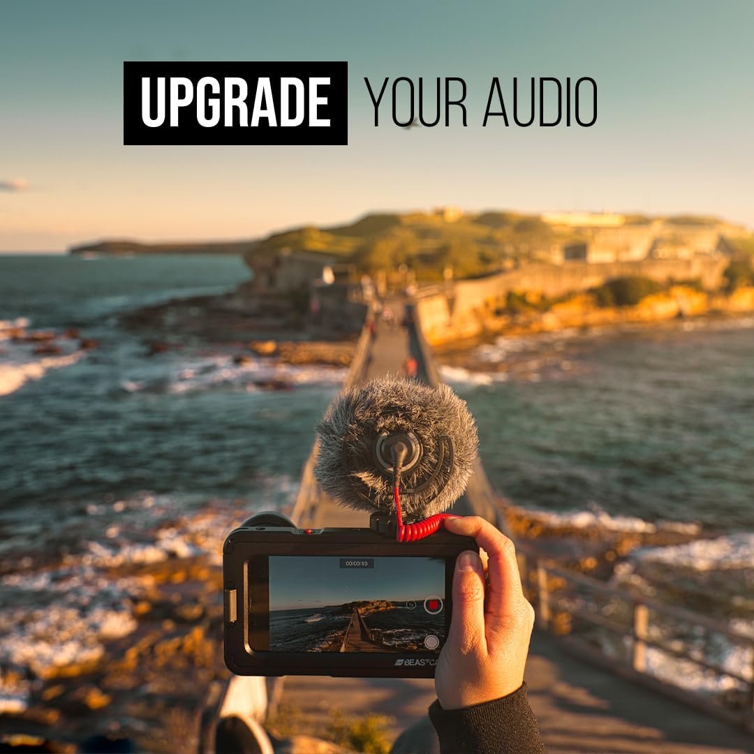 680f57057bfdfbde719595455c31d8722a04243dadcea841f915f.jpg Rode Videomicro Compact On-Camera Unidirectional Wired Microphone with Rycote Lyre Shock Mount, Black