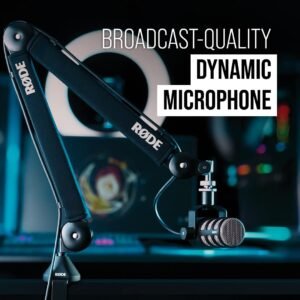 Rode Podmic Dynamic Unidirectional Podcasting Microphone (Black)