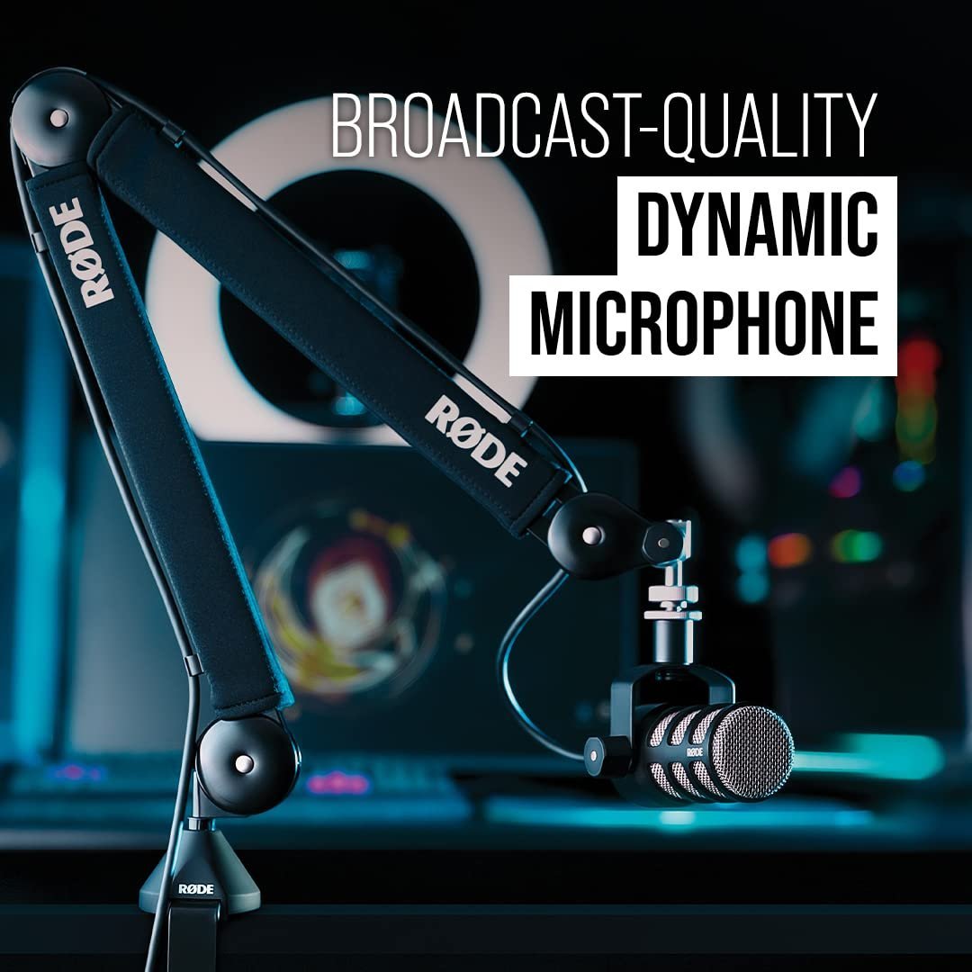 Rode Podmic Dynamic Unidirectional Podcasting Microphone (Black)
