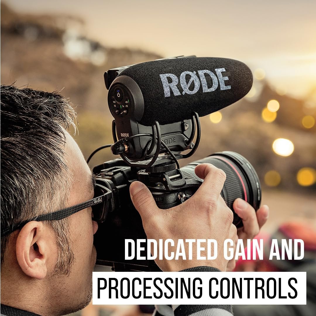 680f57a621029c5530236d5857a1eea5005a7db86fa3753811ae0.jpg Rode USB Videomic Pro+ Compact Directional On-Camera Shotgun Condenser Microphone (Black)