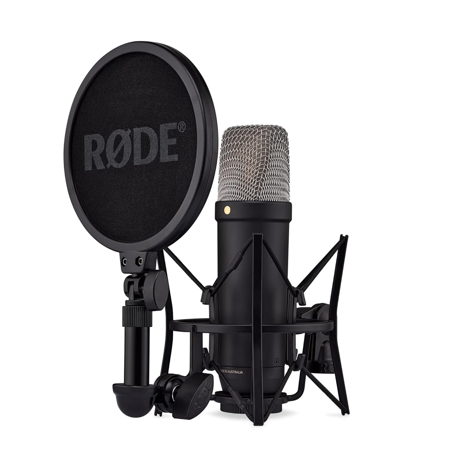 680f57bdafba2b14d3a3646775c8763e96de71558571fc7df5624.jpg Rode Nt1 5Th Generation Large-Diaphragm Studio Condenser Microphone with XLR and USB Outputs, Shock Mount and Pop Filter for Music Production, Vocal Recording and Podcasting (Black)
