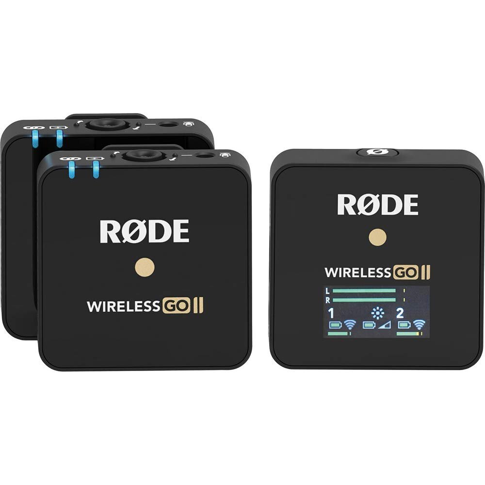 Rode Wireless Go II Dual Lavalier Microphone (Omnidirectional, Black)