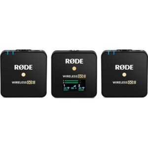 Rode Wireless Go II Dual Lavalier Microphone (Omnidirectional, Black)