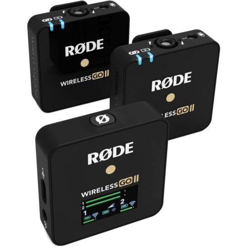 Rode Wireless Go II Dual Lavalier Microphone (Omnidirectional, Black)
