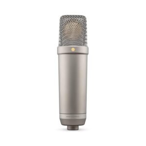 Rode Nt1 5Th Generation Large-Diaphragm Studio Condenser Microphone with XLR and USB Outputs, Shock Mount and Pop Filter for Music Production, Vocal Recording and Podcasting (Silver)