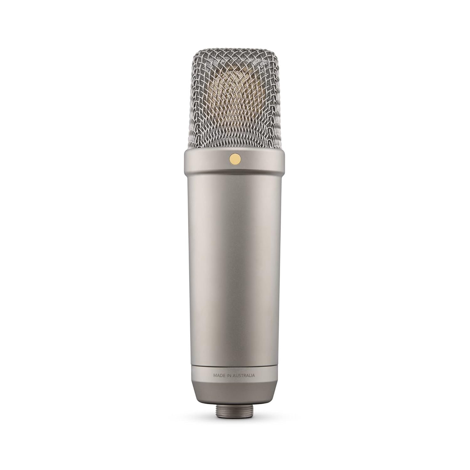 Rode Nt1 5Th Generation Large-Diaphragm Studio Condenser Microphone with XLR and USB Outputs, Shock Mount and Pop Filter for Music Production, Vocal Recording and Podcasting (Silver)