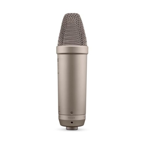 Rode Nt1 5Th Generation Large-Diaphragm Studio Condenser Microphone with XLR and USB Outputs, Shock Mount and Pop Filter for Music Production, Vocal Recording and Podcasting (Silver)