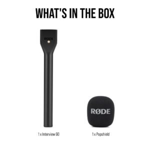 RODE Interview GO Handheld Adaptor for Rode Wireless Microphones (Black)