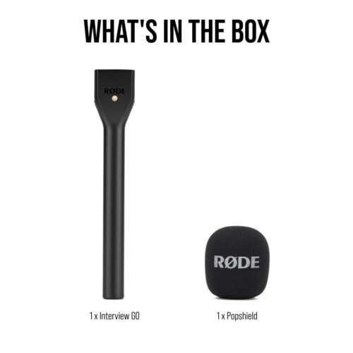RODE Interview GO Handheld Adaptor for Rode Wireless Microphones (Black)