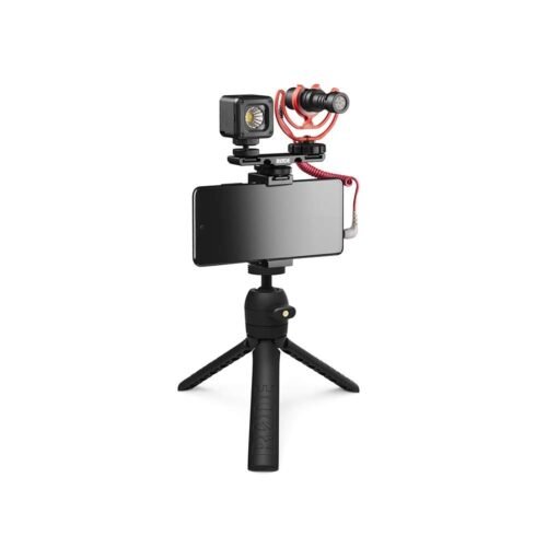 680f5fb93918b679a66ba82f18b1917ef9500b8a621bd1577eb90.jpg Rode Vlogger Kit Filmmaking Kit For Mobile Phone, Universal (3.5Mm Input) (Vlogvmicro), Black