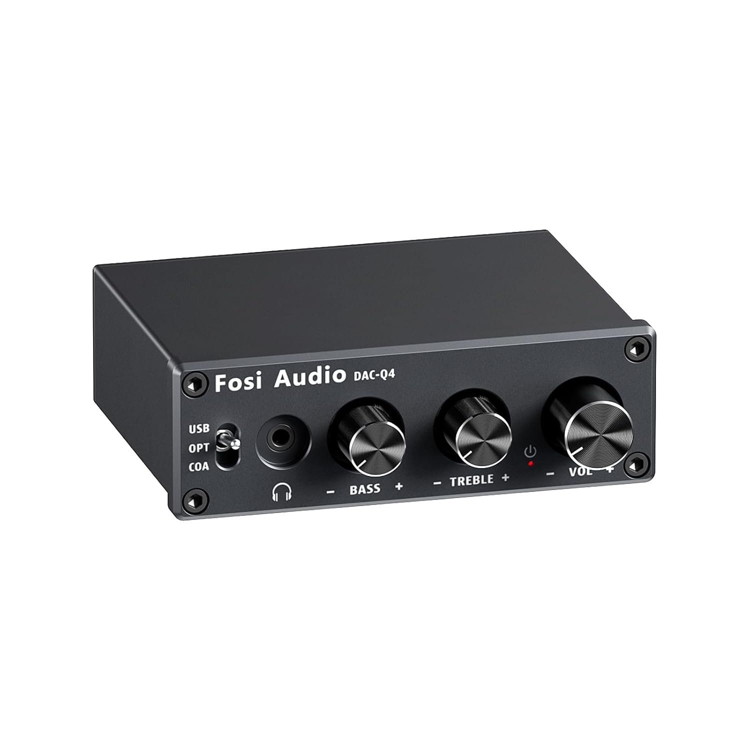 Fosi Audio Q4 Mini DAC & Headphone Amplifier ? 24-Bit/192kHz USB Optical Coaxial to RCA Converter